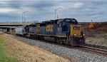 CSX 6425 leads L320 with a car for LyonDellBasell.